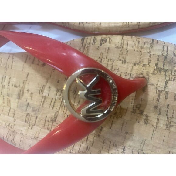 Michael Michael Kors Jet Set Red Jelly Thong Sandals/Flip Flops - Women's Size 9 - Picture 8 of 8